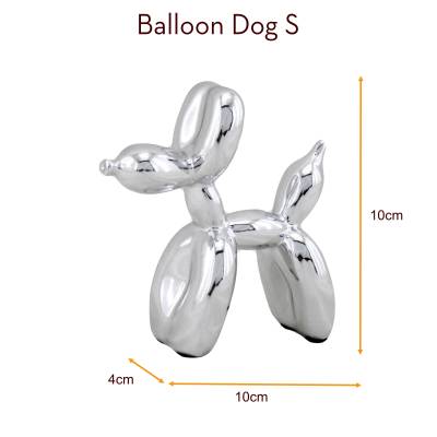 Balloon Dog S - Silber - 10 x 10 cm - 1